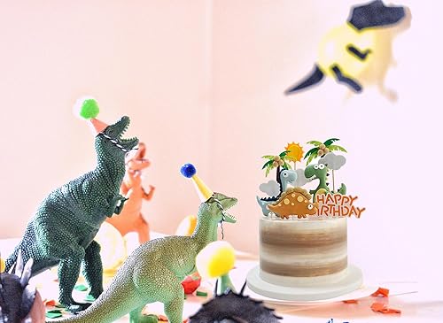 Miniatura 5 de 10 piezas de decoración de pastel de dinosaurio, decoraciones de pastel de dinosaurio, decoraciones de pastel para fiesta temática de dinosaurios,