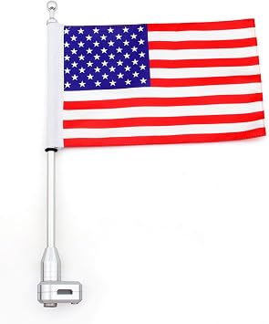 Luggage Rack Vertical Flag Pole American For HONDA GoldWing GL1800 2001-2012