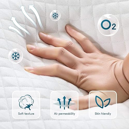 Miniatura 5 de PayLessHere - Colchón de espuma viscoelástica con gel, 6 pulgadas, tamaño queen, con certificación CertiPUR-US, sin fibra de vidrio, cama en una