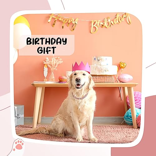 Miniatura 6 de LEIFIDE Collar de cadena para perro, collar de diamante con eslabones cubanos de 0.47 pulgadas de ancho, collar de metal para gatos, collar de