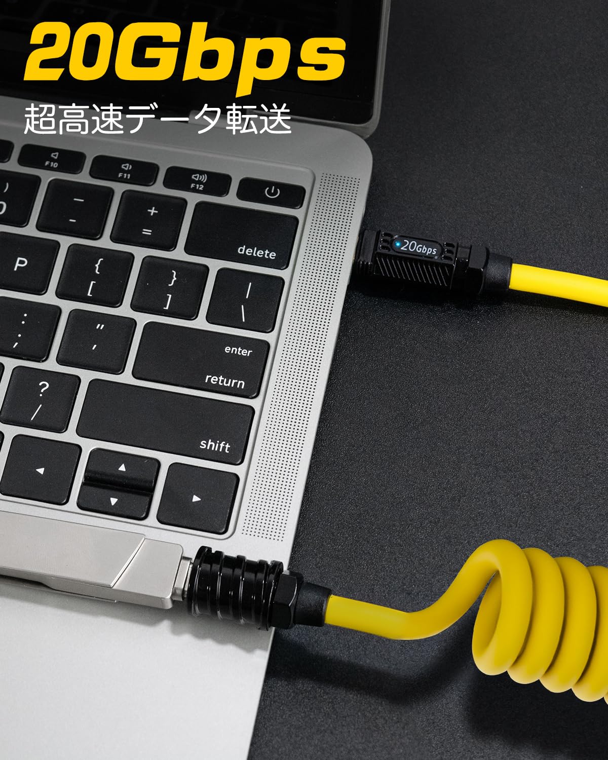 Amazon.co.jp: Poyiccot コイル USB C 延長ケーブル(0.5M~1.5M 伸縮 