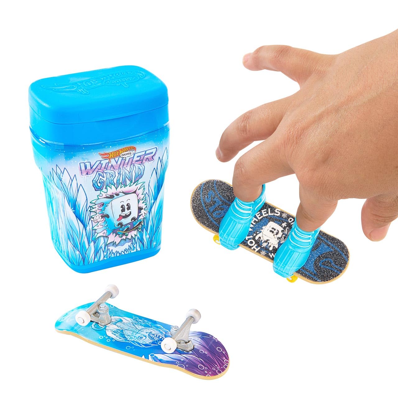 Hot Wheels Lot 2 Échantillons Saveur Skate Fruity-Licious & Winter Grind - 4 Fingerboards + Chaussures Amovibles