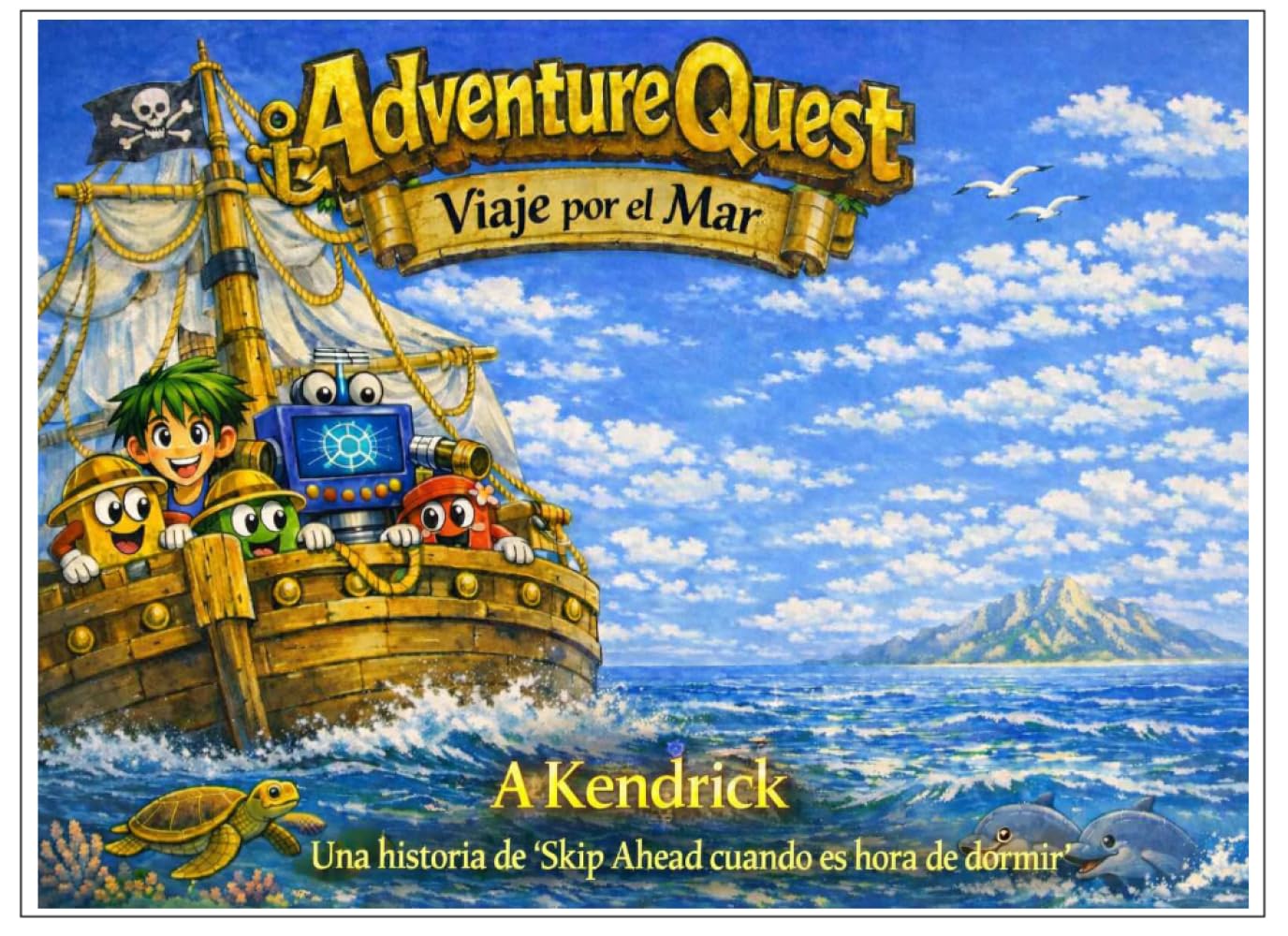 Adventure Quest Viaje por el Mar: Un Suave y Brillante Viaje por el Mar para Niños de 1 a 6 Años (Adventure Quest En Español)