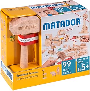 Anuncio patrocinado: Matador Set de Construcción para Niños Desde 5 Años – 99 Piezas | Juego de construcción en Madera Atr...