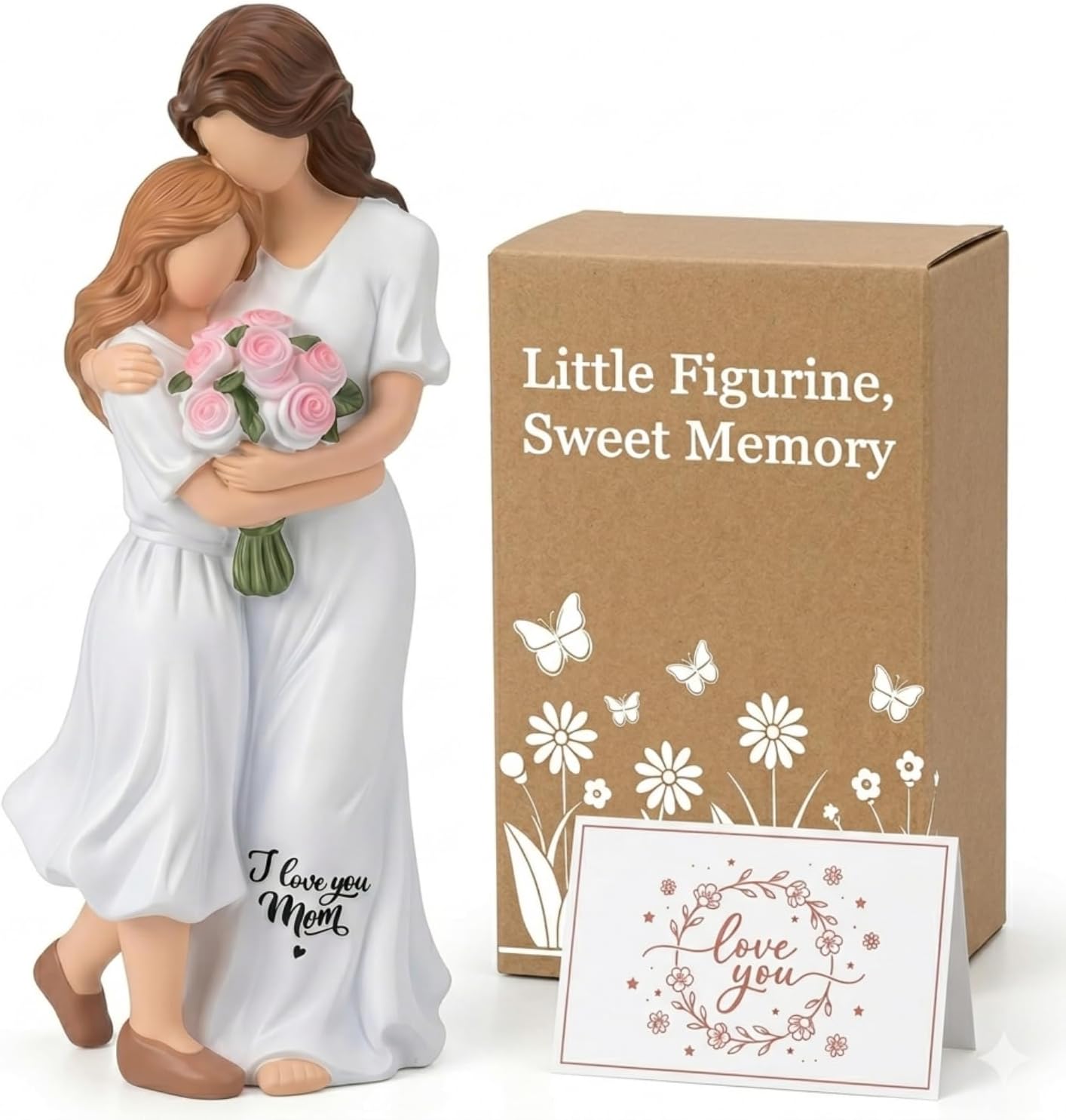 Mother Daughter Figurine for Mom, Heartfelt Gift for Mom from Daughter