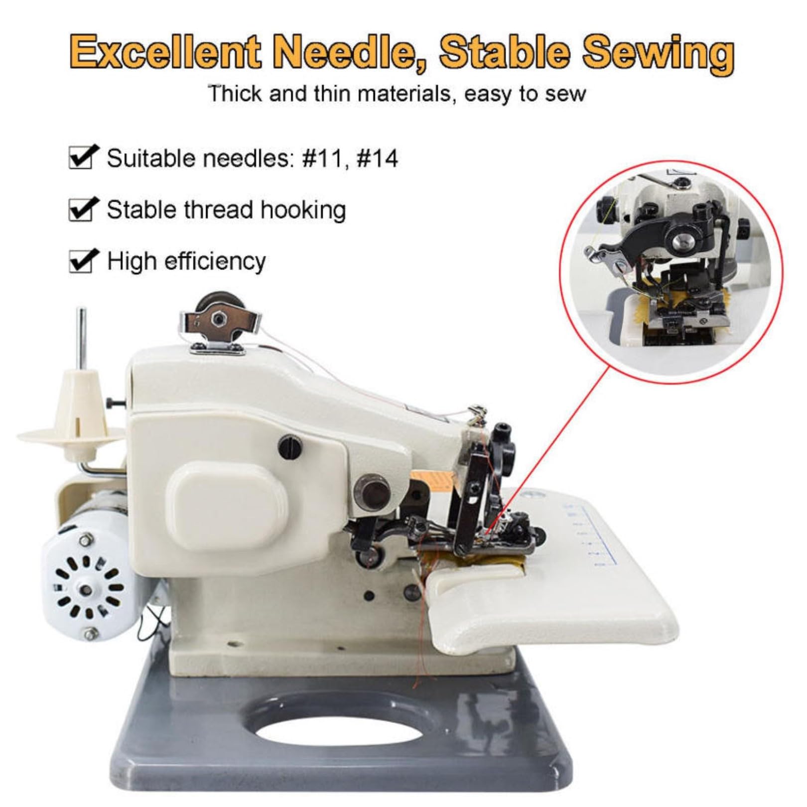 Máquina de Coser de Puntada Invisible Para Modista, Máquina de Dobladillo Portátil Para Coser y Bordar, Para Cortinas y Trajes de Sastrería