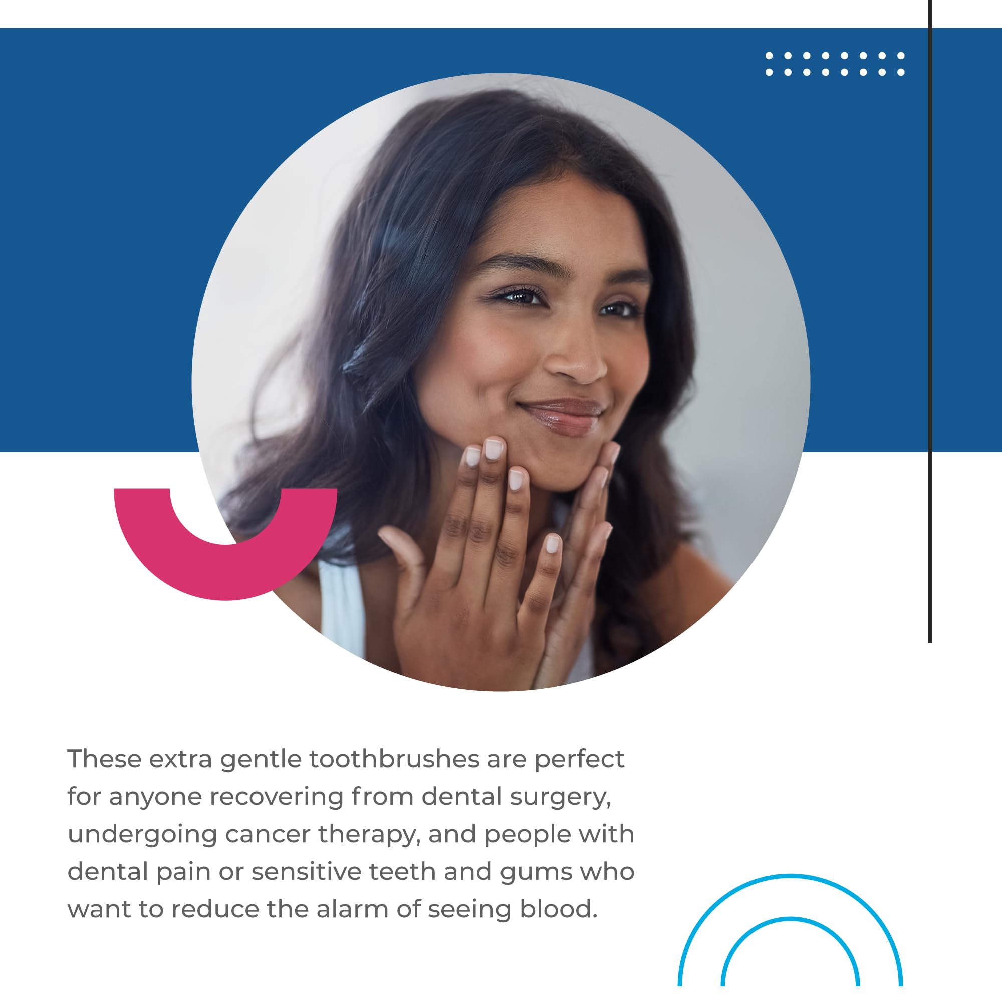 Cepillo de dientes periodontal ultra suave con cerdas negras, cepillo de dientes posquirúrgico y oncológico de cerdas ultra suaves (1 docena)