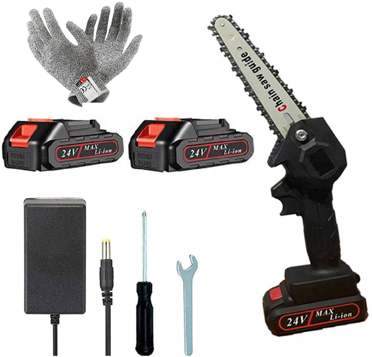 Buy Mini Chainsaw 6Inch Cordless Power Chain Saws, Portable 24V