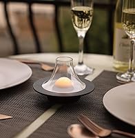 Vista 6 de Owlpack Puff Lámpara de mesa LED recargable inalámbrica con atenuador ajustable, color marrón oliva