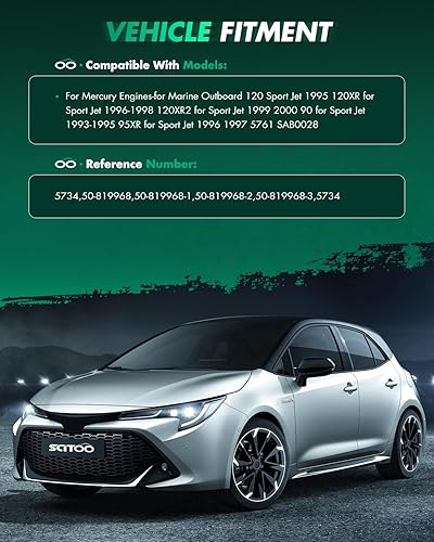 Miniatura 6 de SCITOO Arrancadores Nuevo compatible con motores Mercury-Marine Outboard 120 Sport Jet 1995 120XR Sport Jet 1996-1998 120XR2 Sport Jet 1999 2000 90