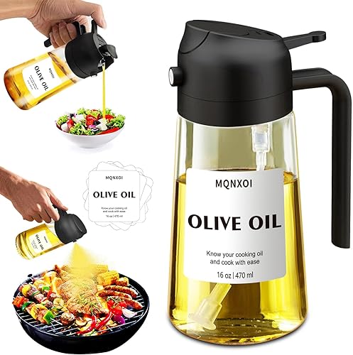 2 in 1 Glass Oil Sprayer & Dispenser