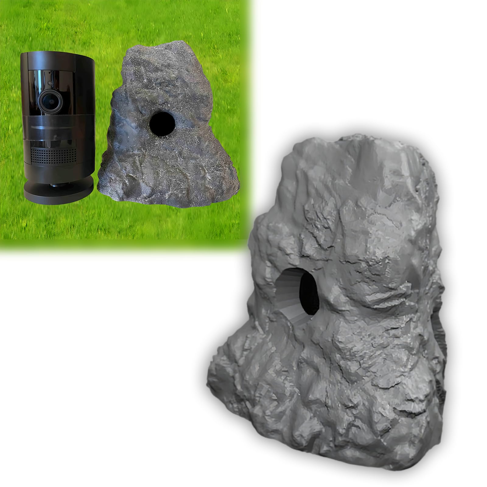 Camera Disguise Stone for Ring Security Cameras, Outdoor Camera Disguise Protection, Decorative Stone Housing, Security Camera Concealment