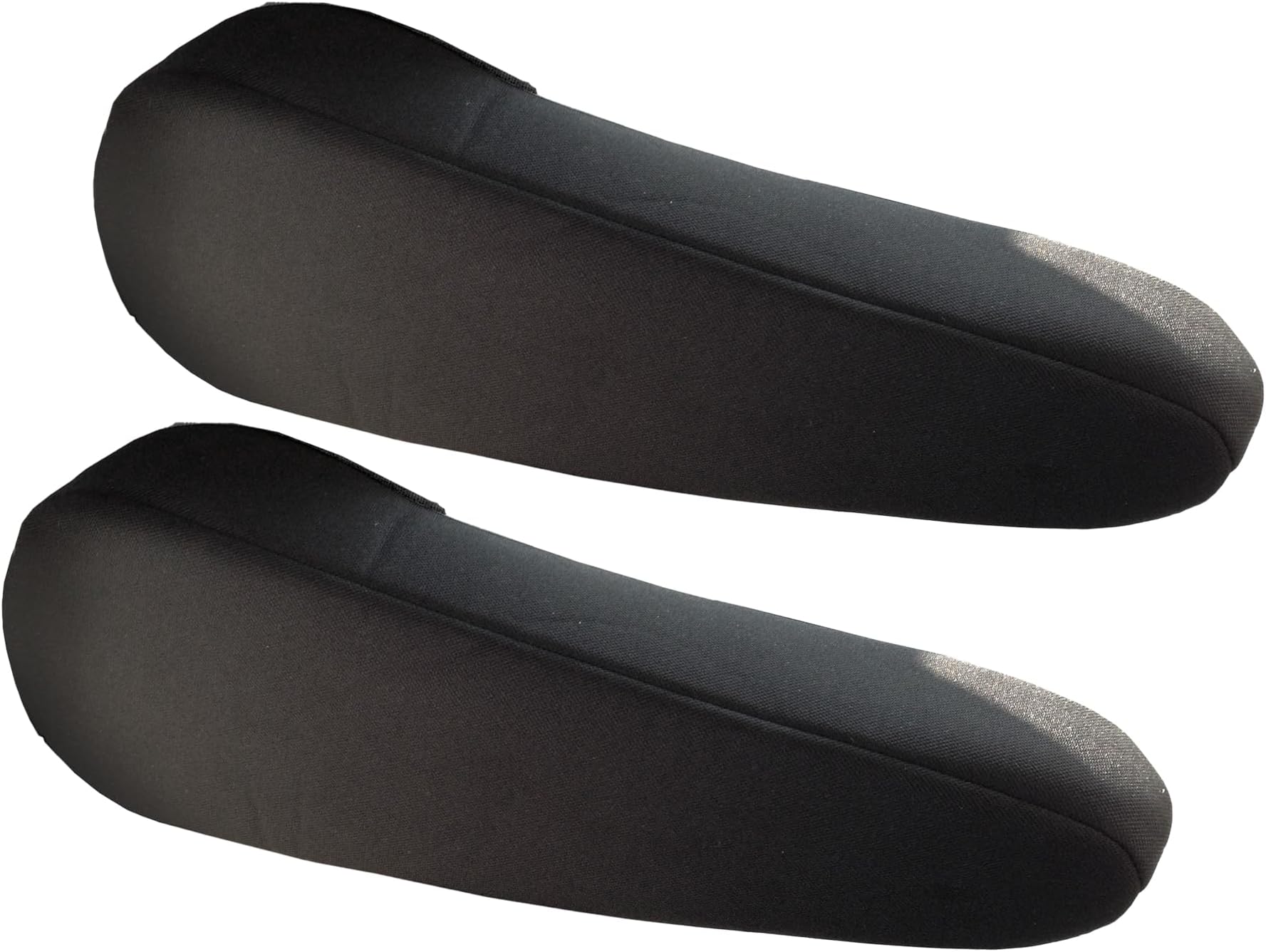 FH Group FH1051BLACK Flat Cloth Fabric Black Armrest Cover Semi-Universal Fit, One Pair