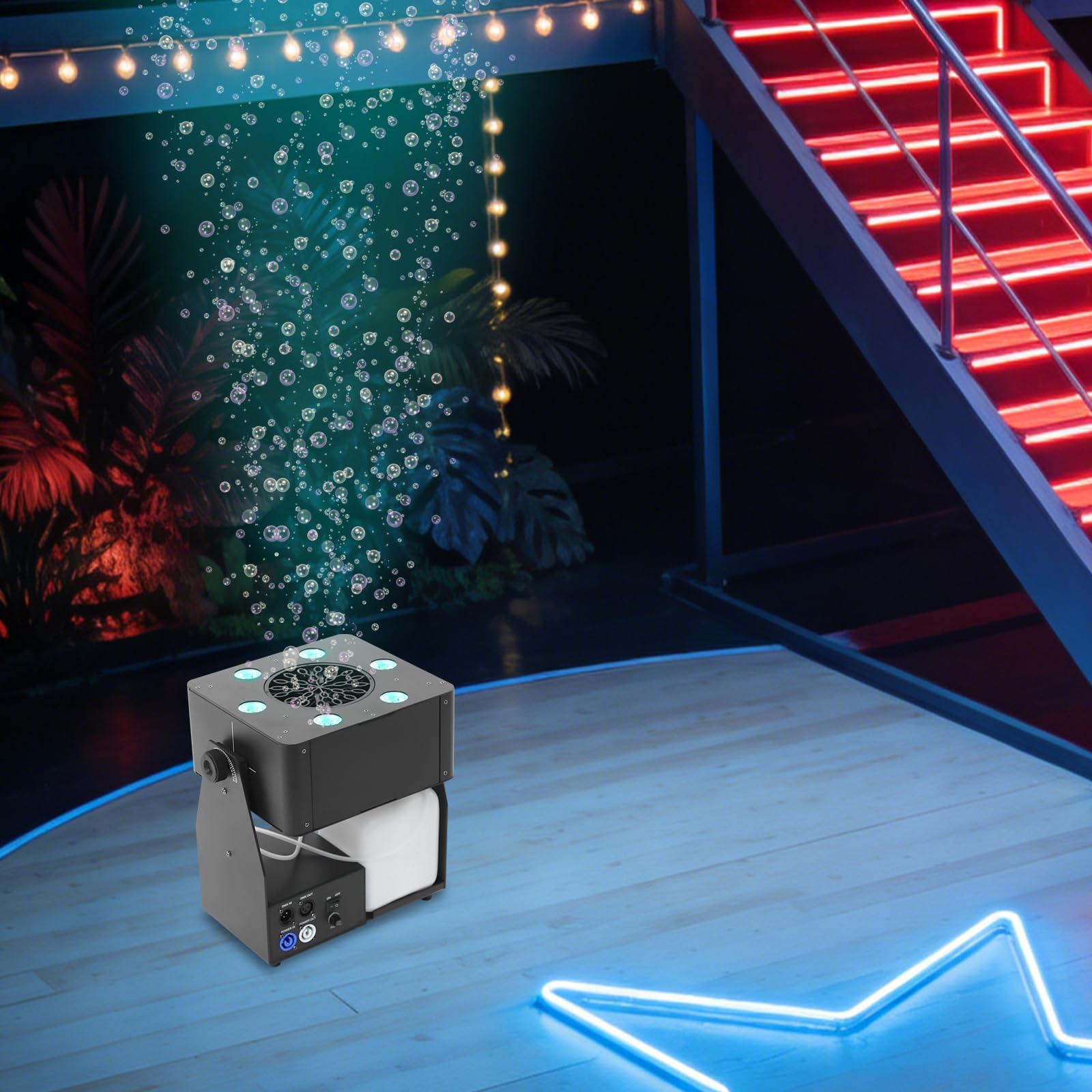 DMX512 maszyna do baniek mydlanych LED, z jedną głowicą, 90 W
