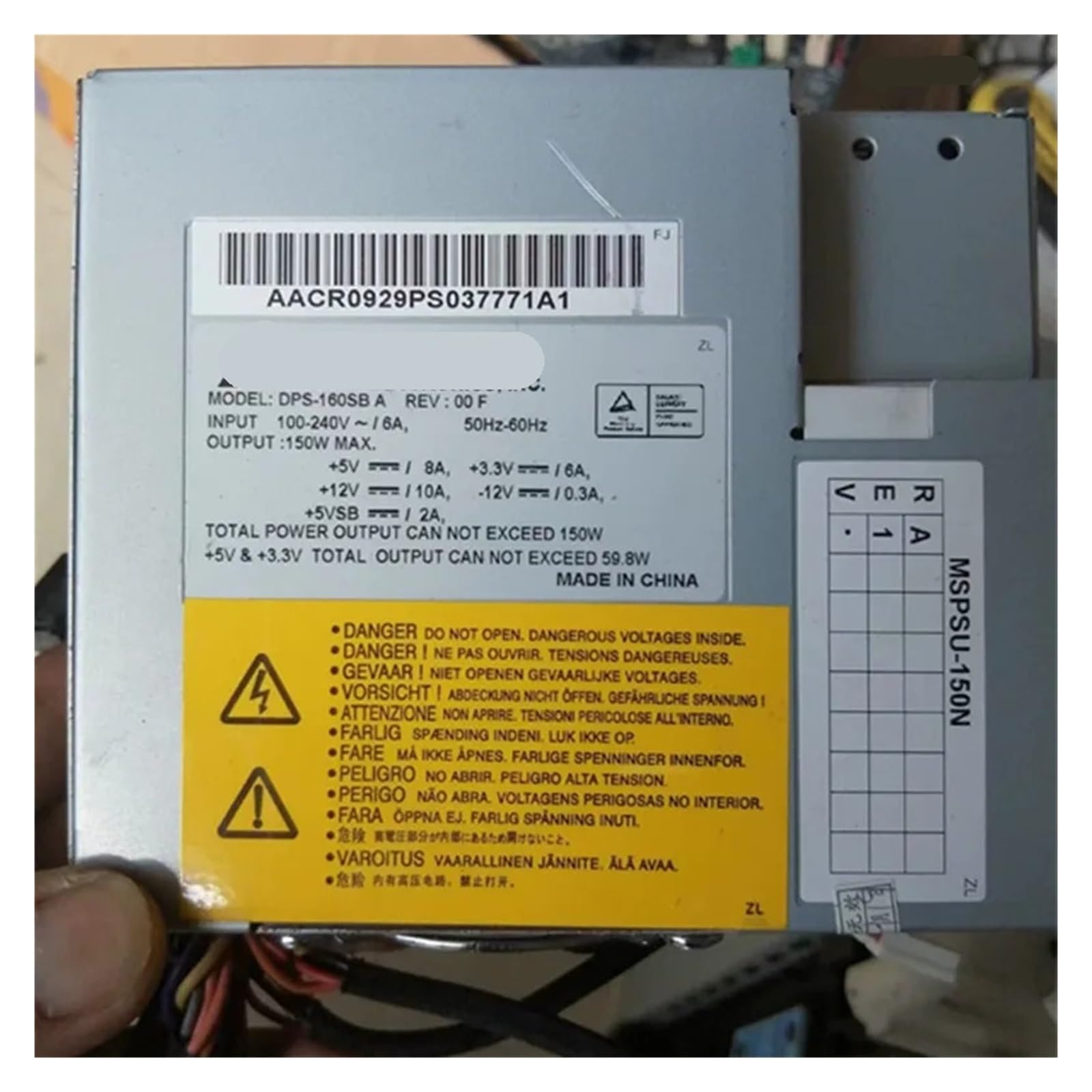 CLEUFWKO 1PCS Power Supply 915 150W DPS-160SB A MSPSU-150W