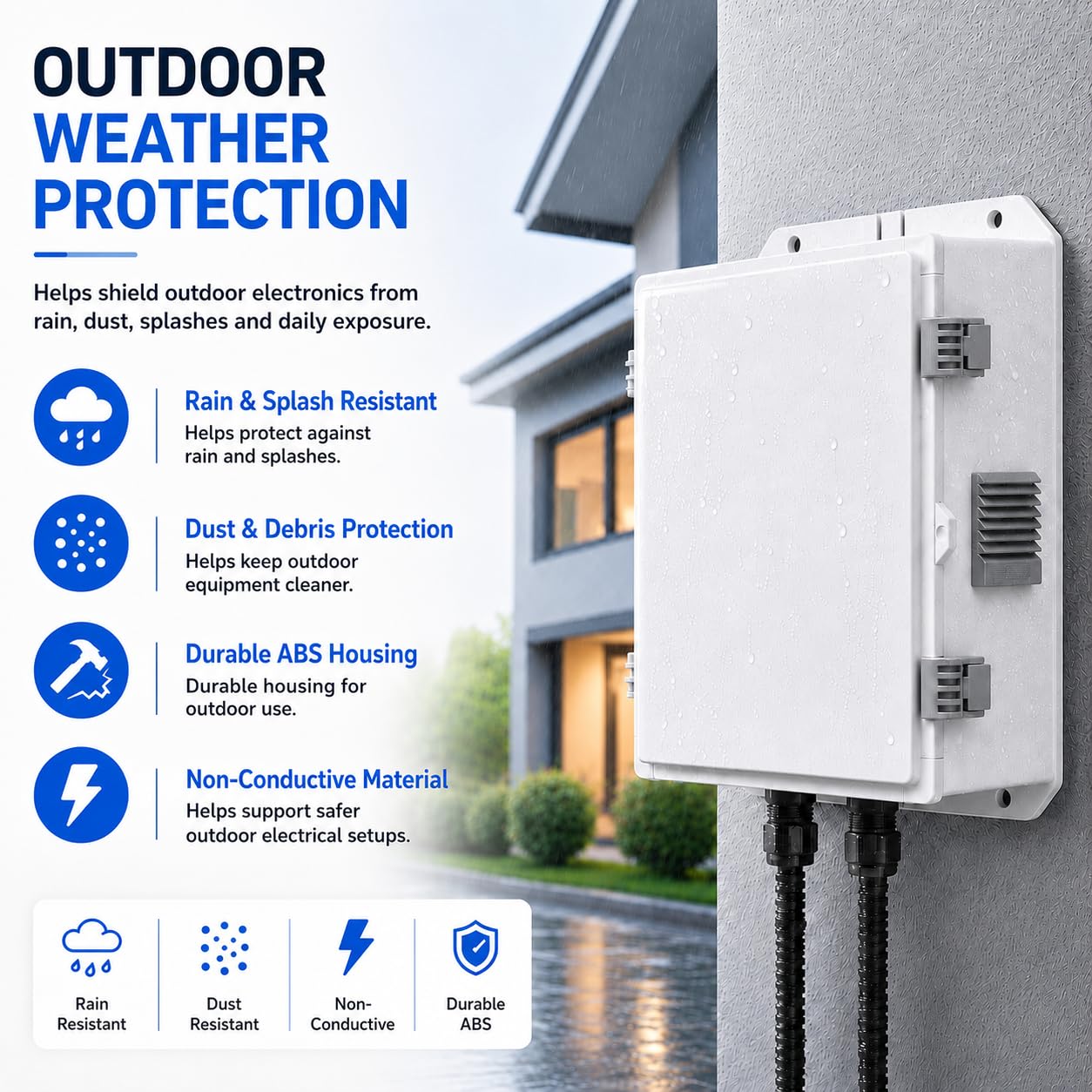 Outdoor Electrical Box - Weatherproof & Ventilated -5 Outdoor Electrical Box - Weatherproof & Ventilated -5