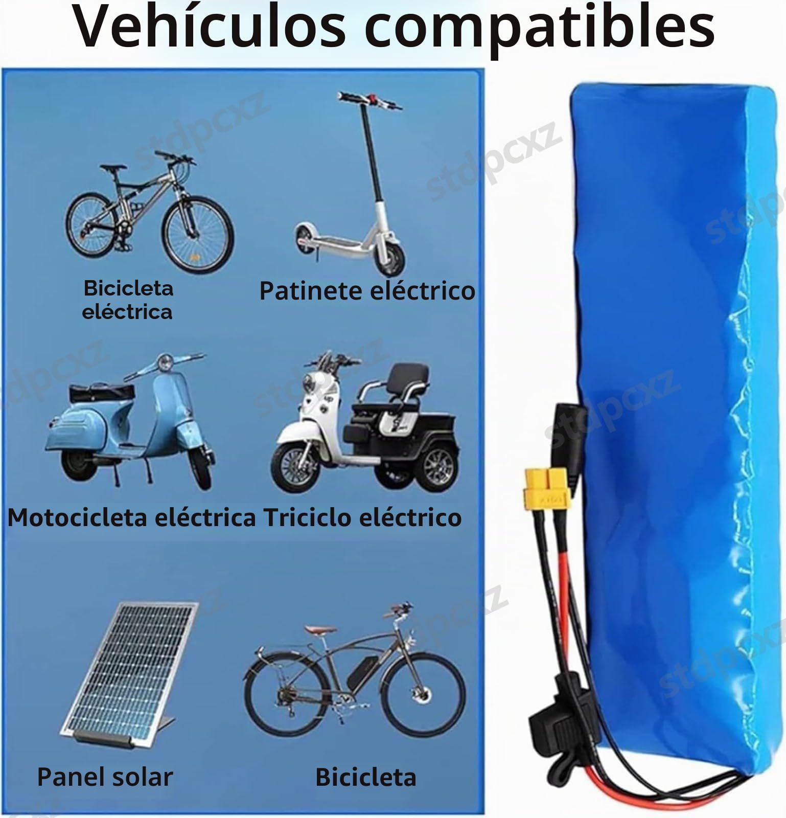 Batería De Litio De 24V, Batería Ebike 24V 10Ah 13Ah 15Ah 20Ah para Bicicletas Eléctricas, Scooters Y Motocicletas 50W 250W 350W con Cargador De 2 A Y Protección BMS