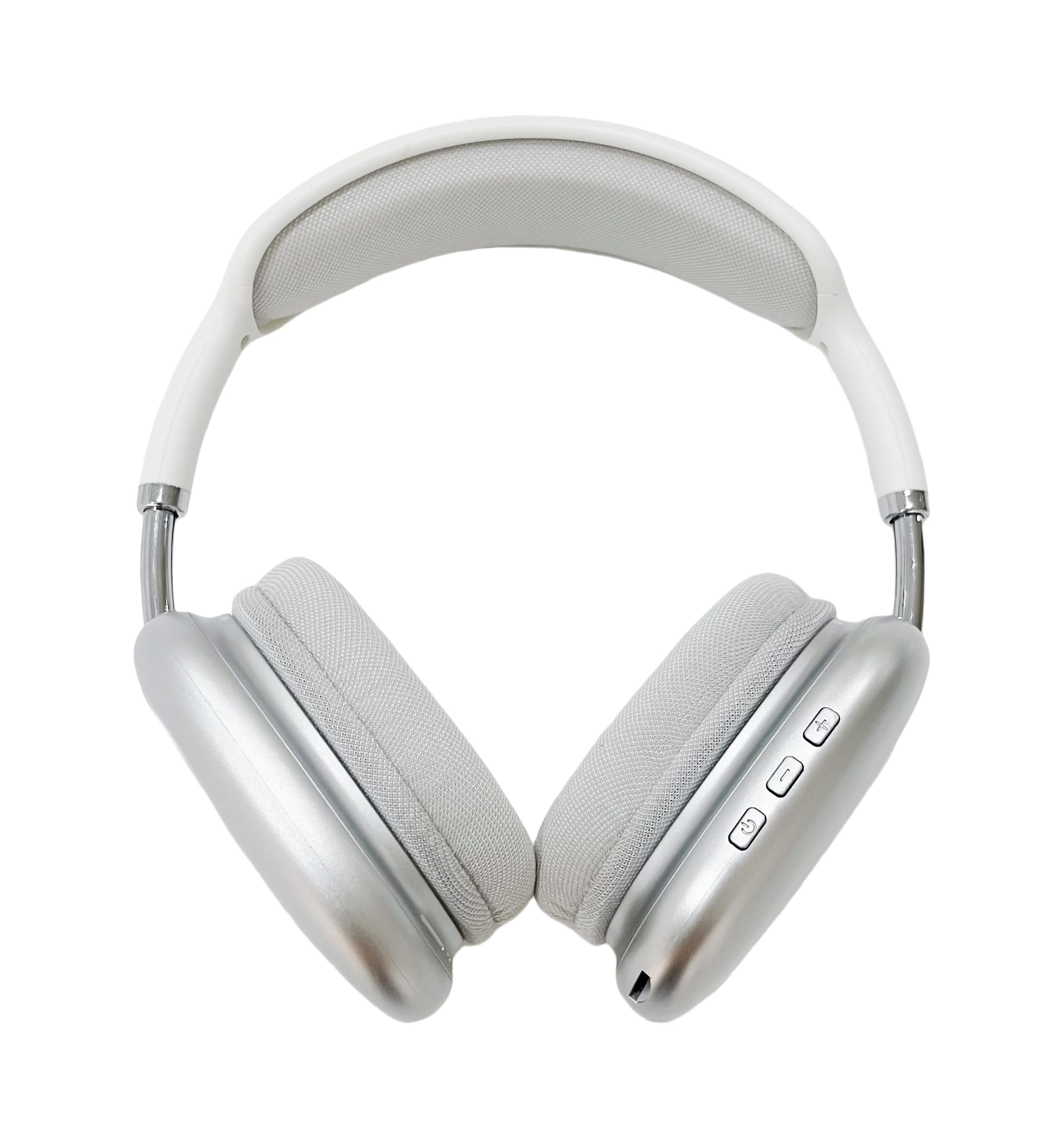 TEISCHE Auriculares Inalámbricos de Bluetooth V5.3 Casco Supraaural de Diadema Audífono Moderno con Sonido de Calidad y Aislamiento de Ruido (Plateado)