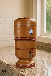 FILTRO DE BARRO NATALIA 6 LITROS COM VELA DE CARVAO ATIVADO E BOIA