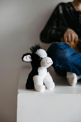 Miniatura 6 de The Petting Zoo Peluche de vaca de peluche, regalos para niños, animales de granja Wild Onez Babiez, juguete de peluche de vaca de 6 pulgadas