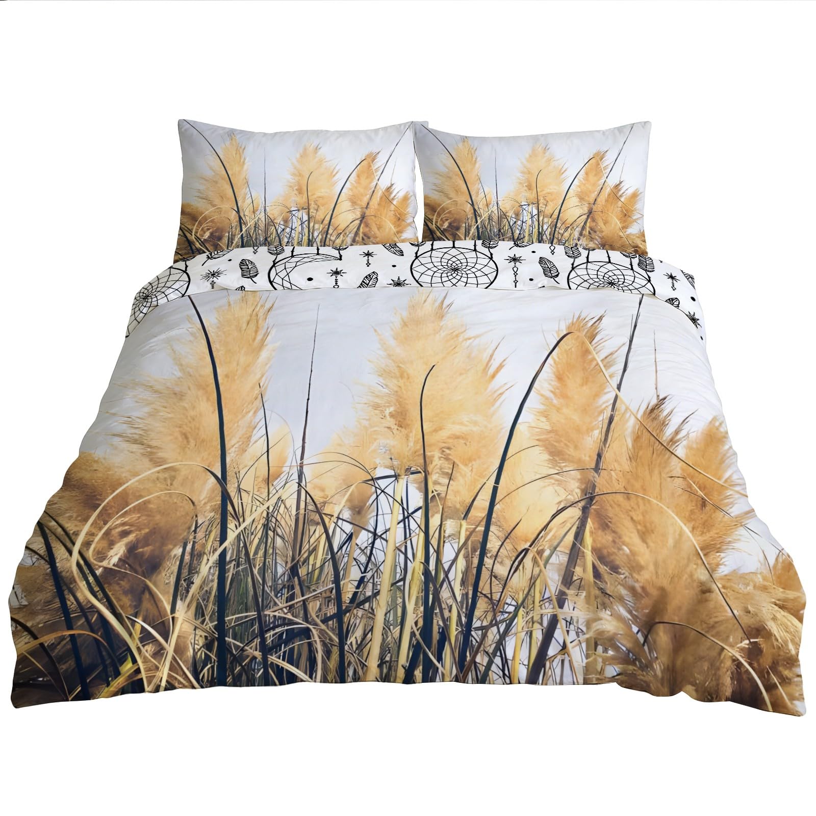 Housse de couette pampa 200x200 cm douce et respirante pour bien dormir