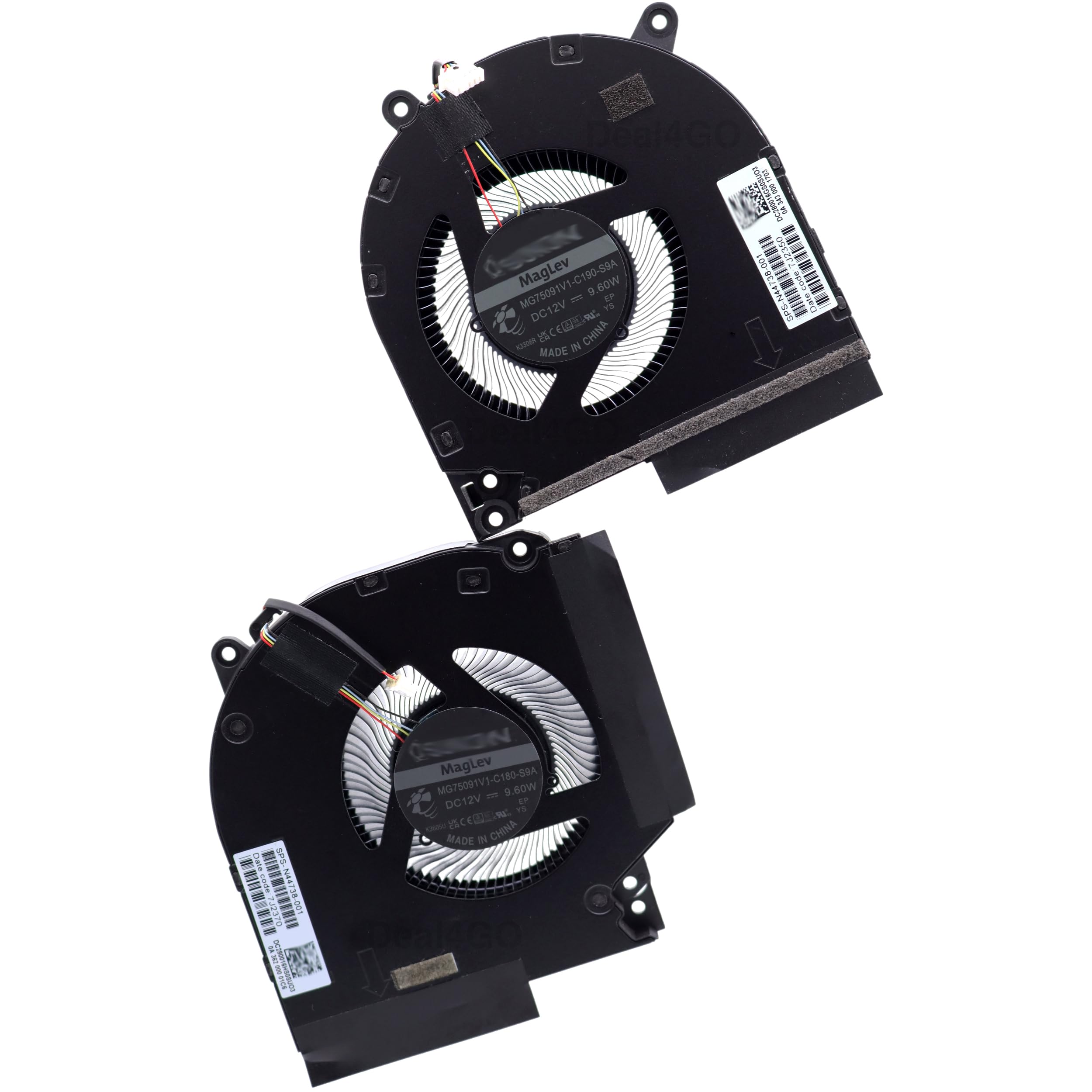 Deal4GO 80W 12v CPU & GPU Graphics Cooling Fan N44738-001 Replacement for HP Victus 16-R 16-S 16-WD 16-XD 16-AE 16-R0073CL 16-WD0013DX-image-39