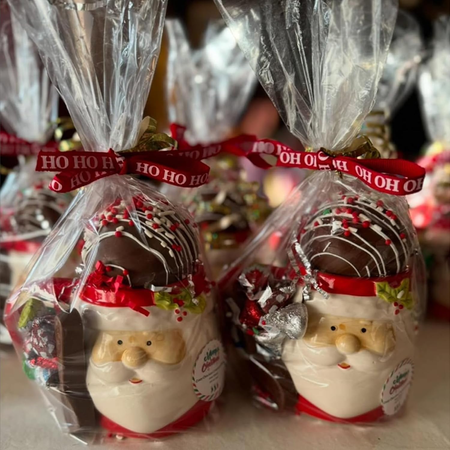 50 pcs Clear Cellophane Treat Bags 8 X12 Clear Cellophane Bags with 6 Mix Colors Twist Ties for Gift Wrapping,Packaging Candies,Cookie，Dessert,Bakery, Popcorn, Chocolate,Party Favor image 4