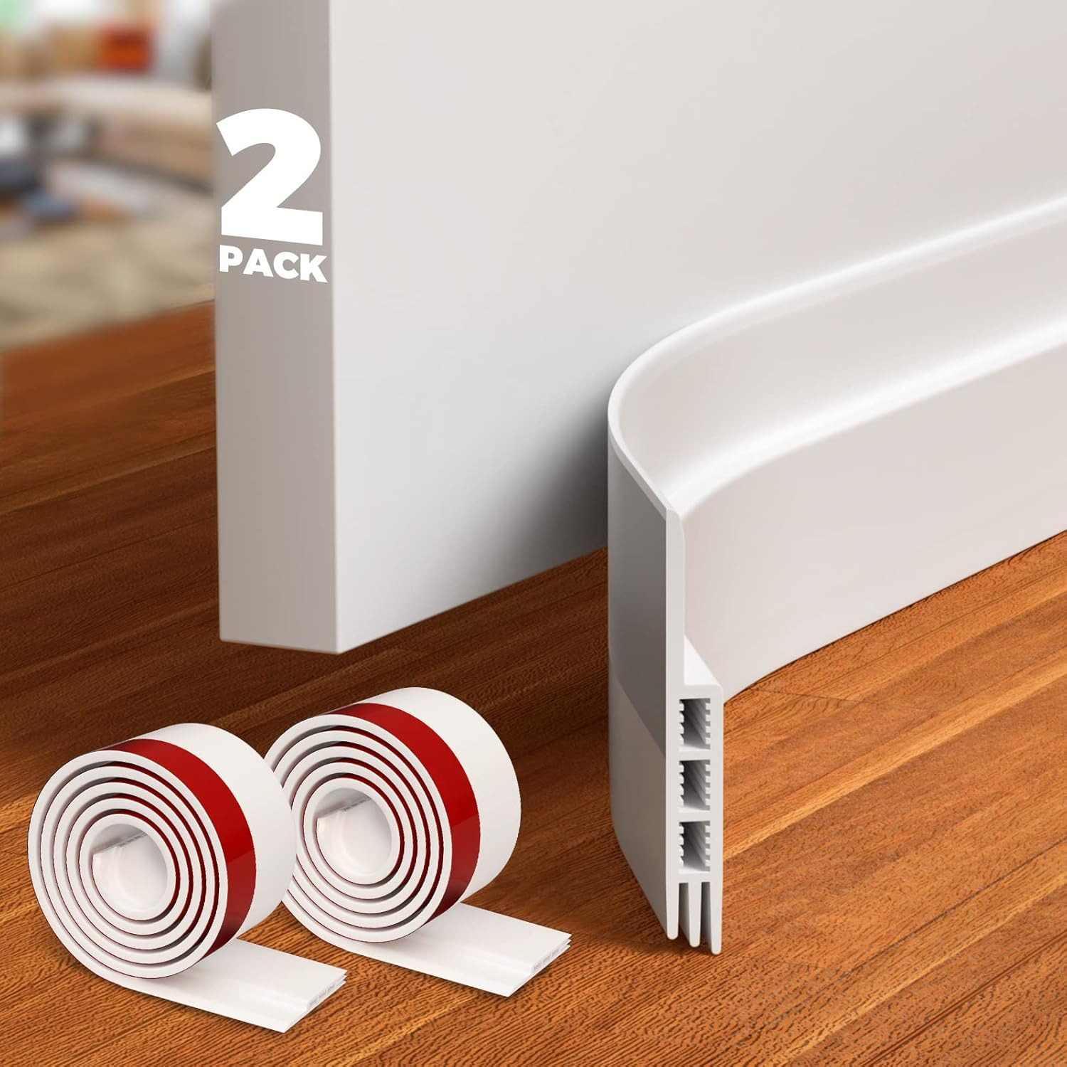 Holikme 2 Door Draft Stopper Under Door Draft Blocker