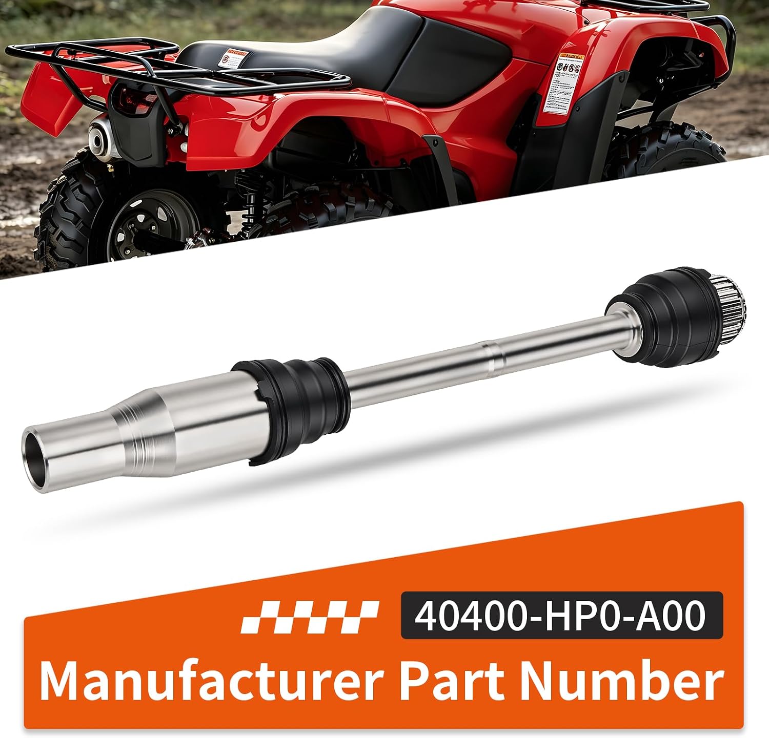 Front Propeller Shaft Assy For Honda Foreman 500 TRX500 05-11 40400-HP0-A00