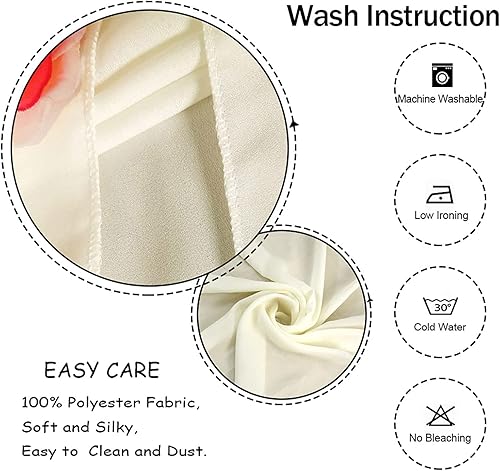 Miniatura 5 de AMZLOKAE Elegantes cortinas de arco de boda de gasa marfil de 18 pies  2 paneles  6 yardas de tela transparente para bodas, fiestas, decoraciones de