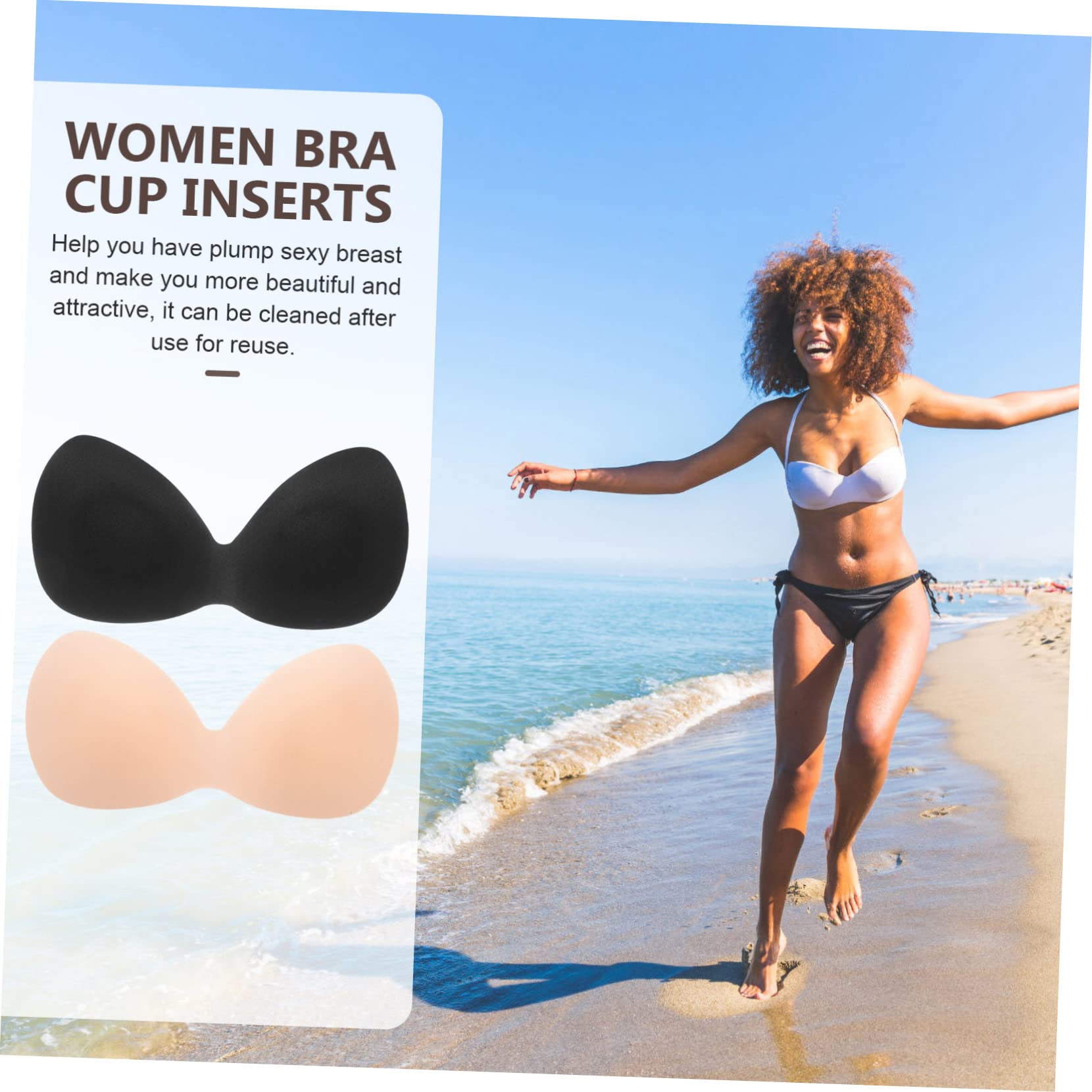 20piezas Almohadillas De Sostén Extraíbles De Gel Para Sujetadores Rellenos Transpirables y Suaves Perfectos Para Yoga Deportivos y Bikinis Piel