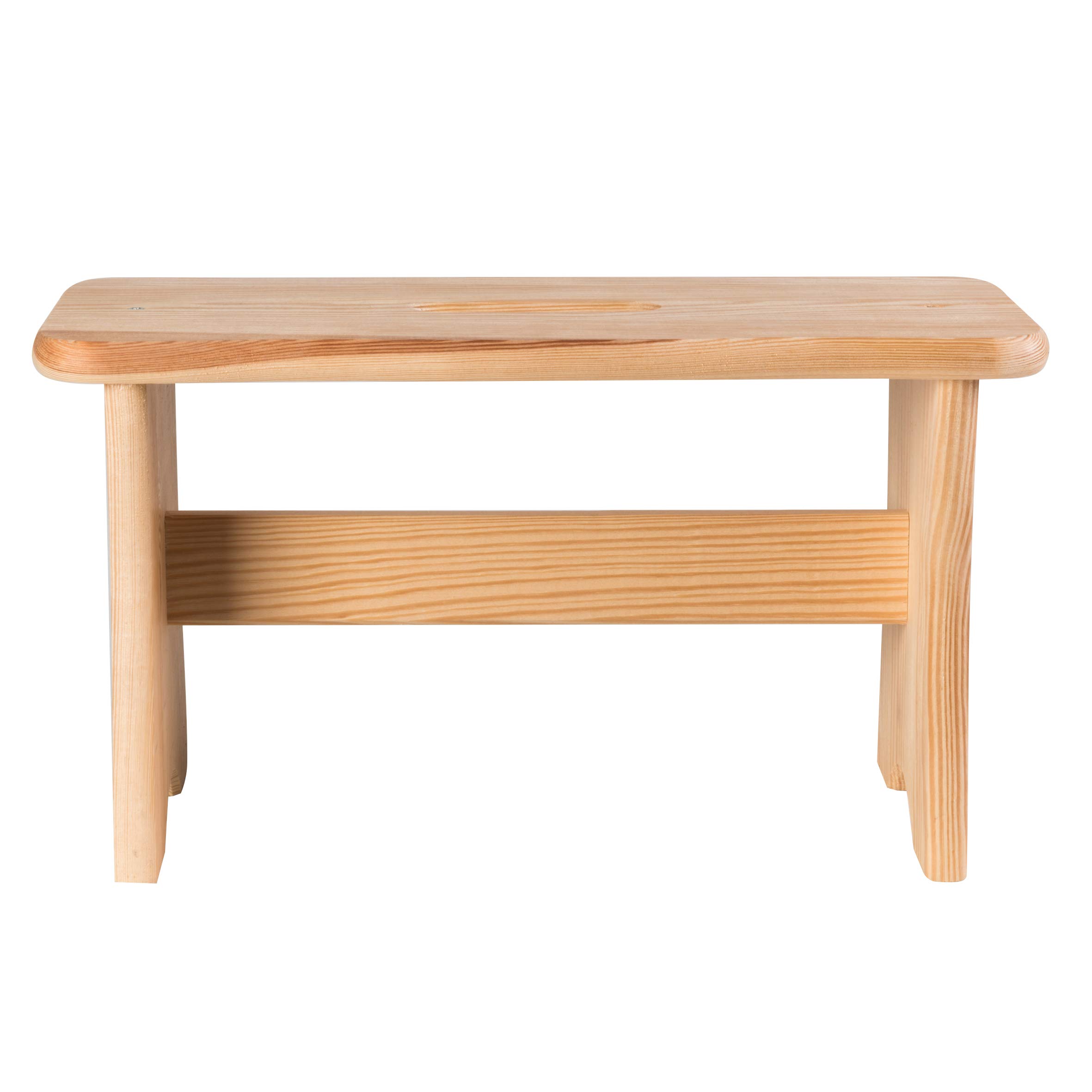 axentia 115924 Podnóżek z drewna FSC 100%, podnóżek w kolorze jasnobrązowym, ok. 40 x 22 x 20 cm