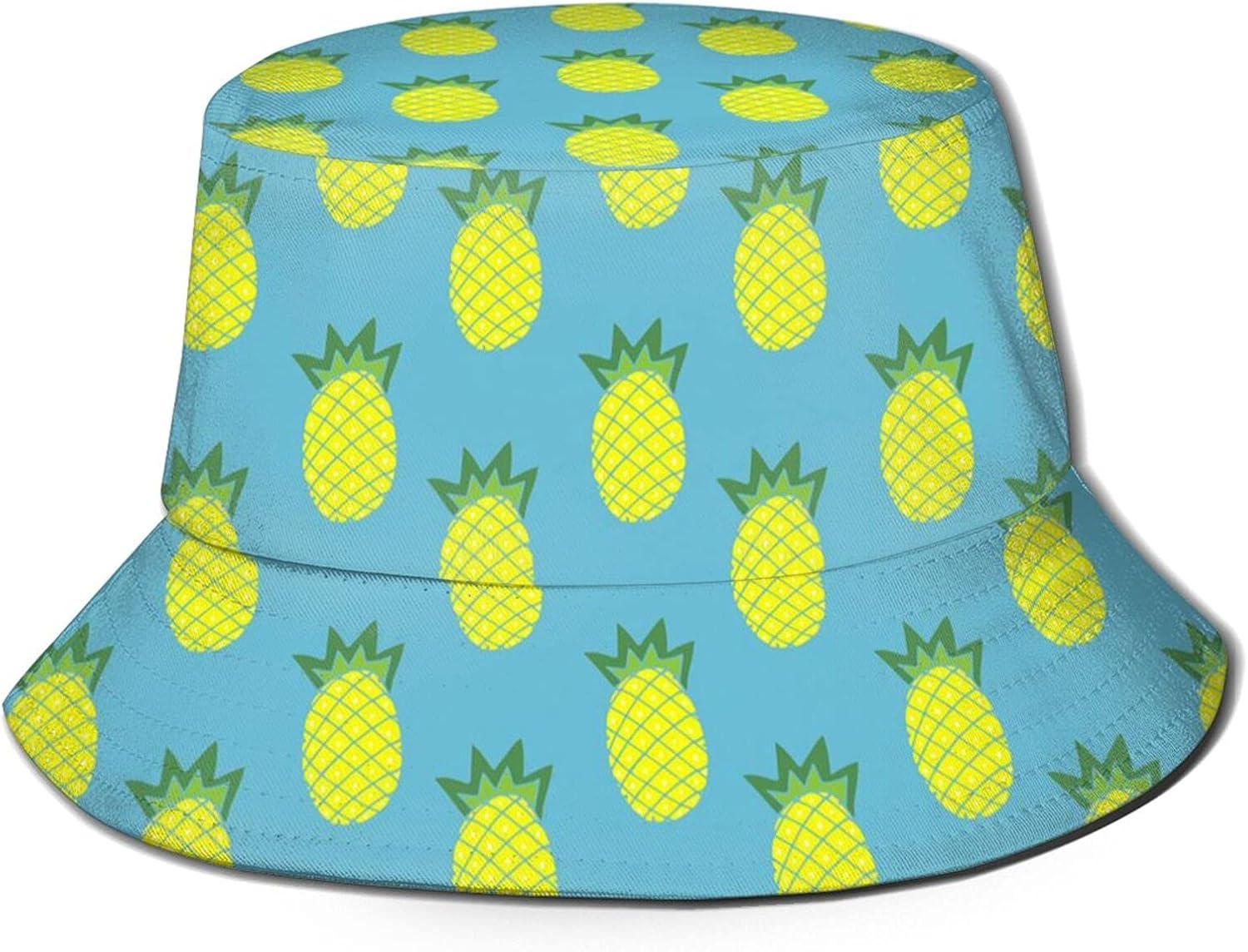 NOBAHIDS Fashion Pineapple Bucket Hat, Packable Sun Hat, Outdoor