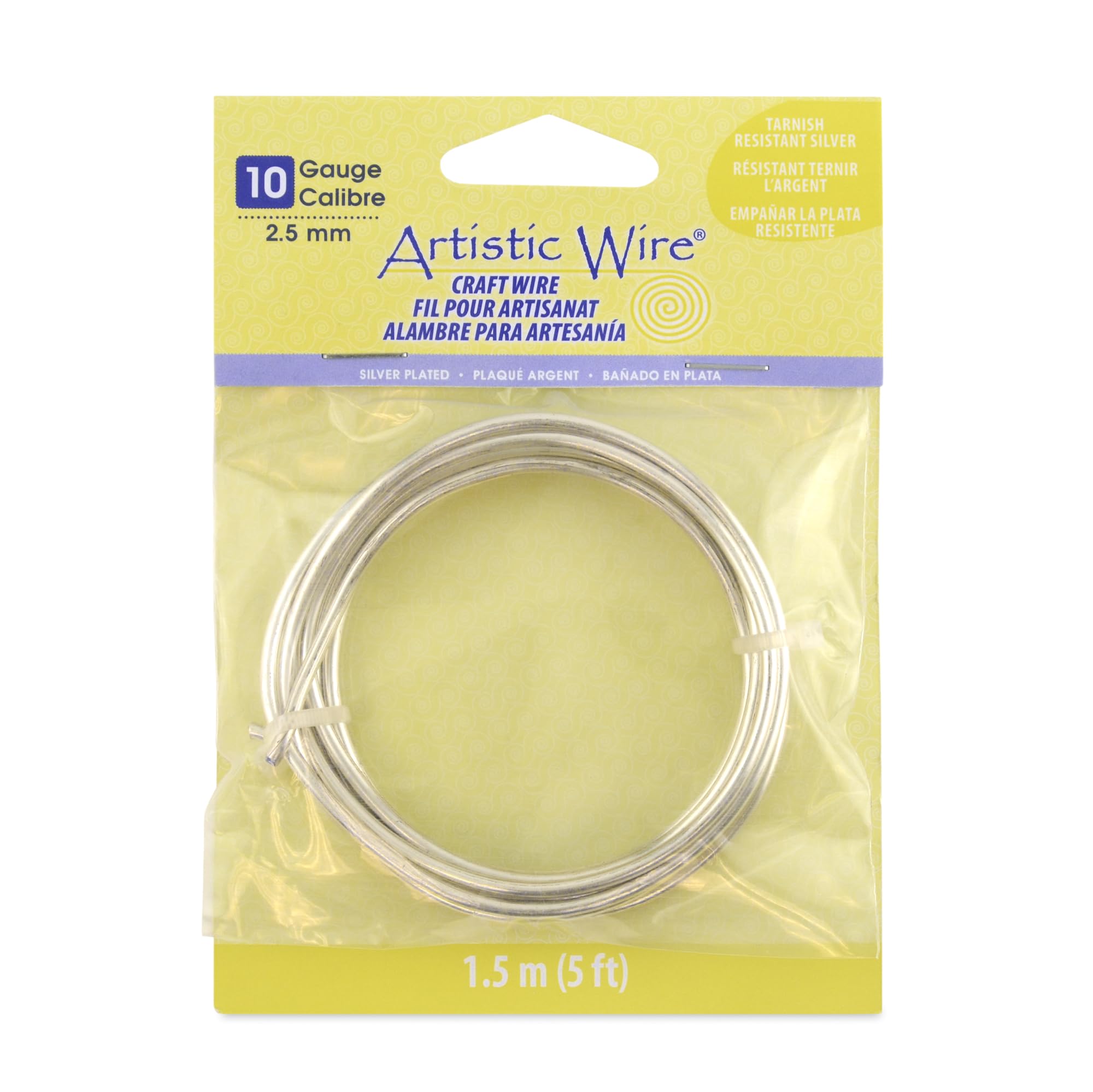 Fil Artistic Wire 10S argenté pour atelier scrapbooking et bijoux DIY