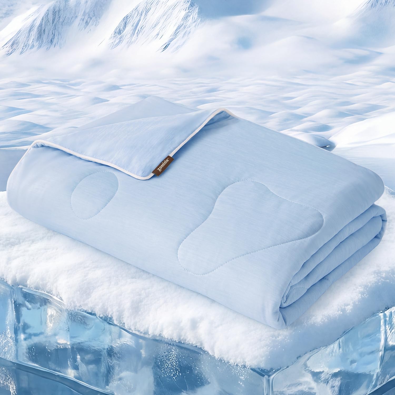 Cooling Blanket for Extra Large Dogs - High Cold Washable Pet Blanket, Travel Soft Dog Summer Essentials, Blue, 50"x60"