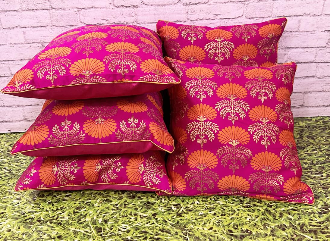 See full amazon price history chart for PINK PARROT Pinkparrot Jacquard Silk Cushion Cover 16x16 inch Set of 5 pcs-033 PINK PARROT Pinkparrot Jacquard Silk Cushion Cover 16x16 inch Set of 5 pcs-033 (B0D9PN9XS8) Amazon Price History, Amazon Price Tracker