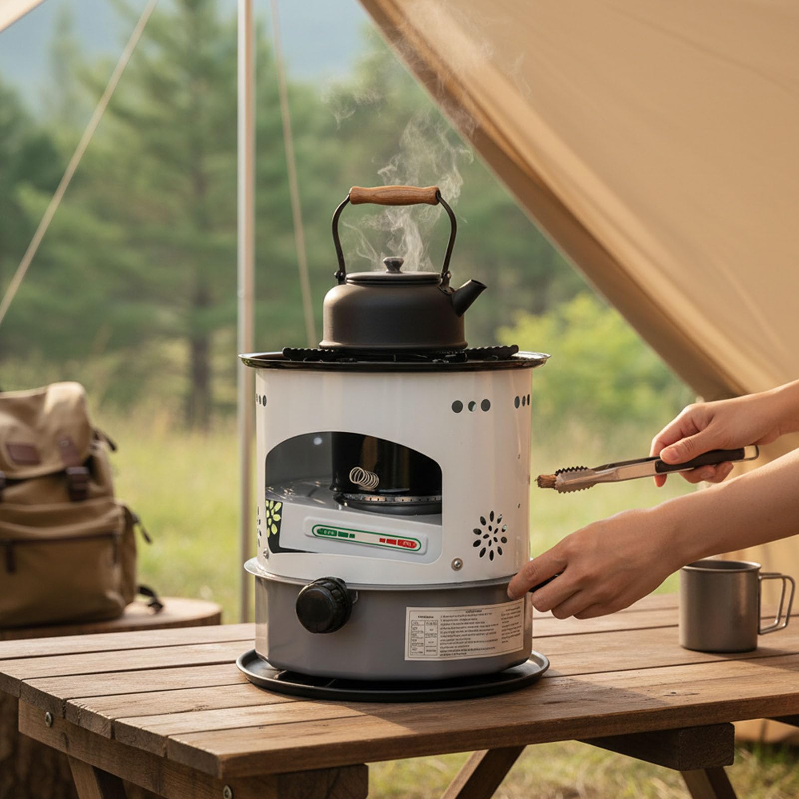 TOPINCN Kerosin-Heizung für den Innen- und Außenbereich, Tragbare Raumheizung, 5,2 L, Kerosinofen mit Verstellbarem aus Aluminiumlegierung, für Camping, Picknicks, Eisangeln, Zelte