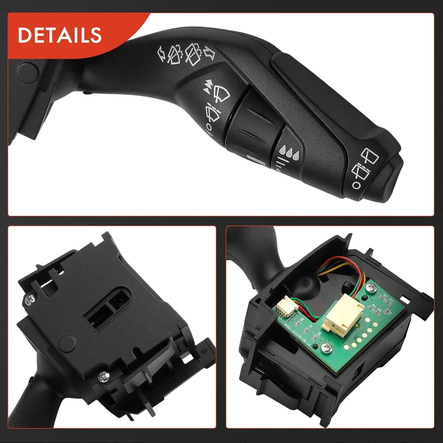 A-Premium Windshield Wiper Switch Assembly Compatible with Ford Escape 2013-2019, Focus 2012-2018, C-Max CMax 2014-2018, Transit Connect 2014-2016