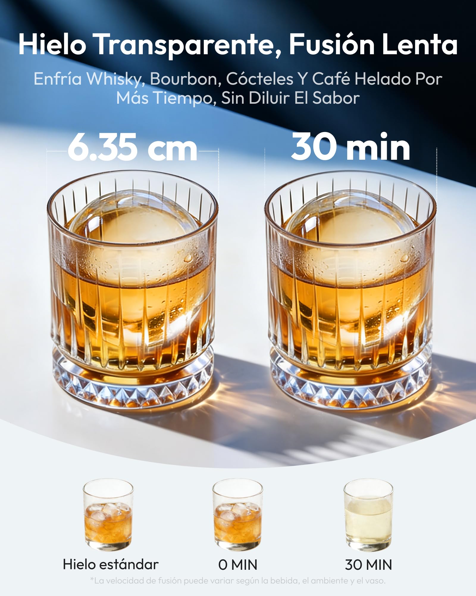 EUHOMY Máquina de Hielo Esférico Autolimpiante, Fabricador de Hielo en Bolas Grandes, 108 Hielos/Día, Ice Maker para Cócteles y Bebidas Premium Negra