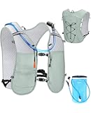 Running Hydration Vest Backpack,Lightweight Breathable Pack with 2L Water Bladder Bag Daypack for Hiking Trail Running Cycling Race Marathon for Women Men