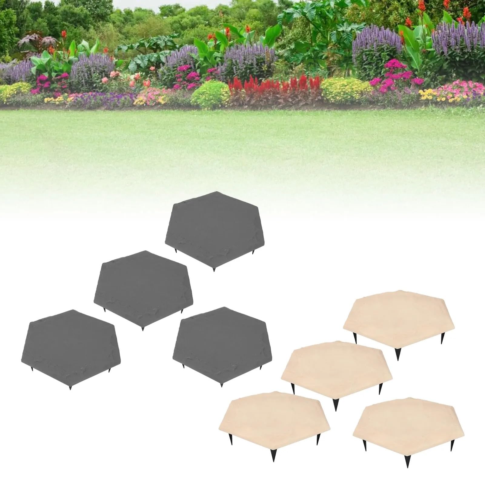 Pas Japonais Jardin 4 pierres de gué for l'extérieur