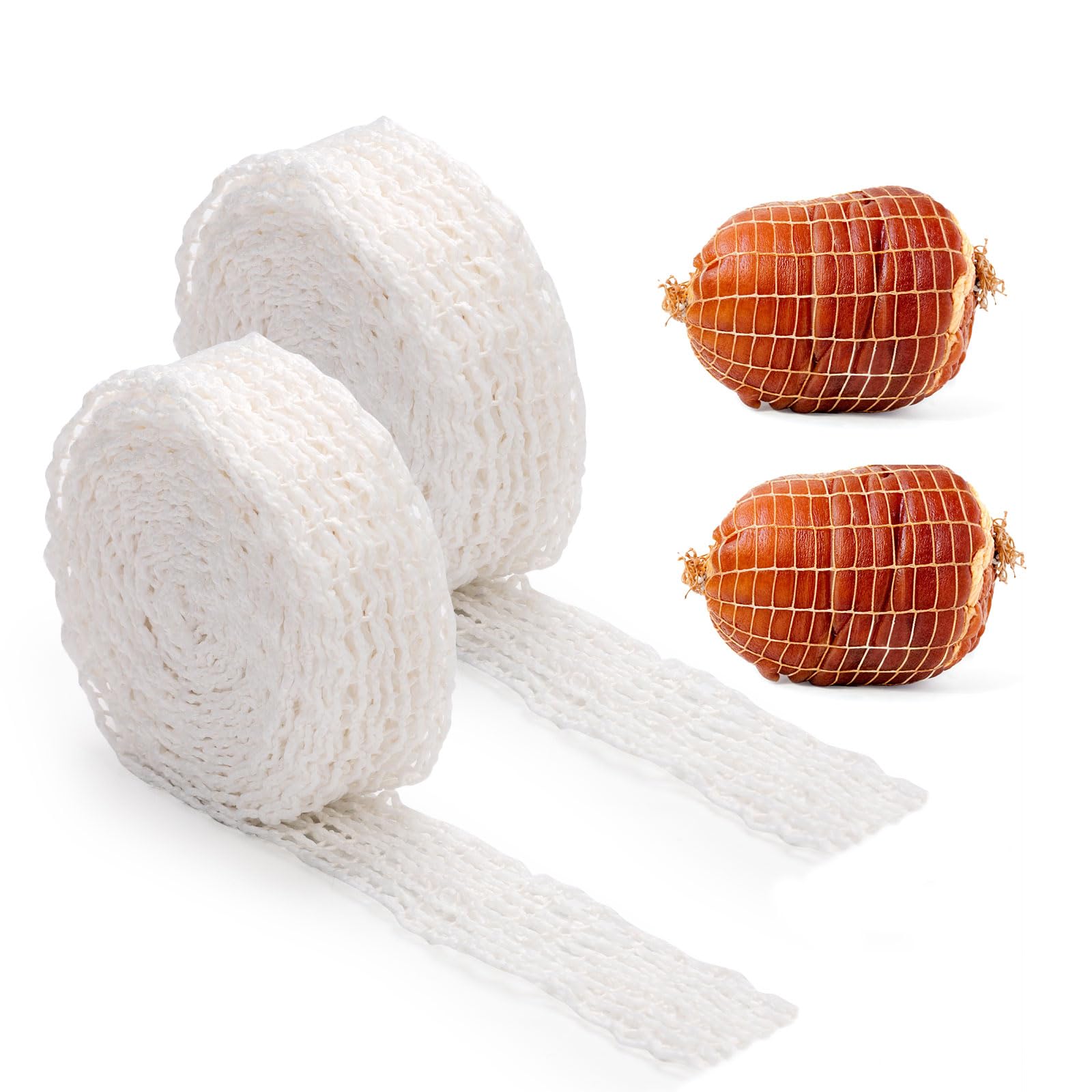 Amazon.com: 4 Rolls 65.6 ft Meat Netting Roll Size 16 White Meat