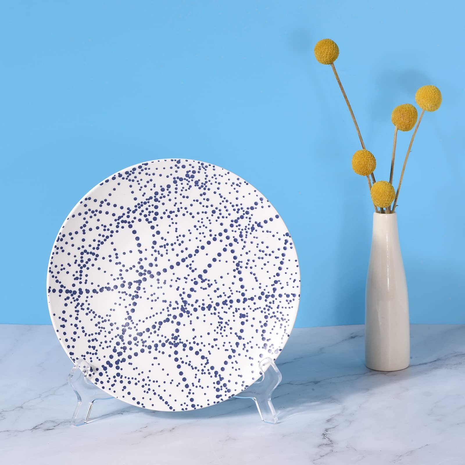 Chevalets Pliables Multi-tailles 18 Supports Chevalet En Plastique Transparent - 5 Tailles (3 à 7 Pouces) Pour Cadres Photos, Médailles, Cartes Présentoir Assiette