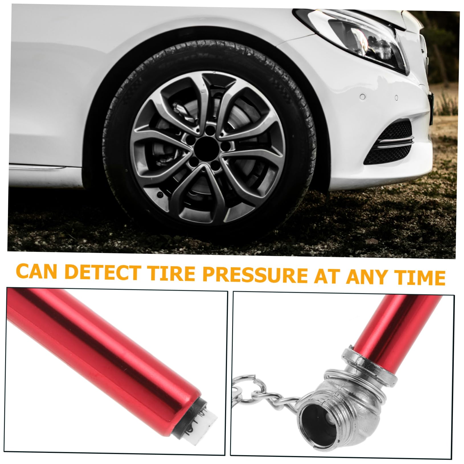 SOESFOUFU Automotive Tire Pressure Gauge Pen Compact Tire Pressure Monitor Tool for Car for Bike Truck