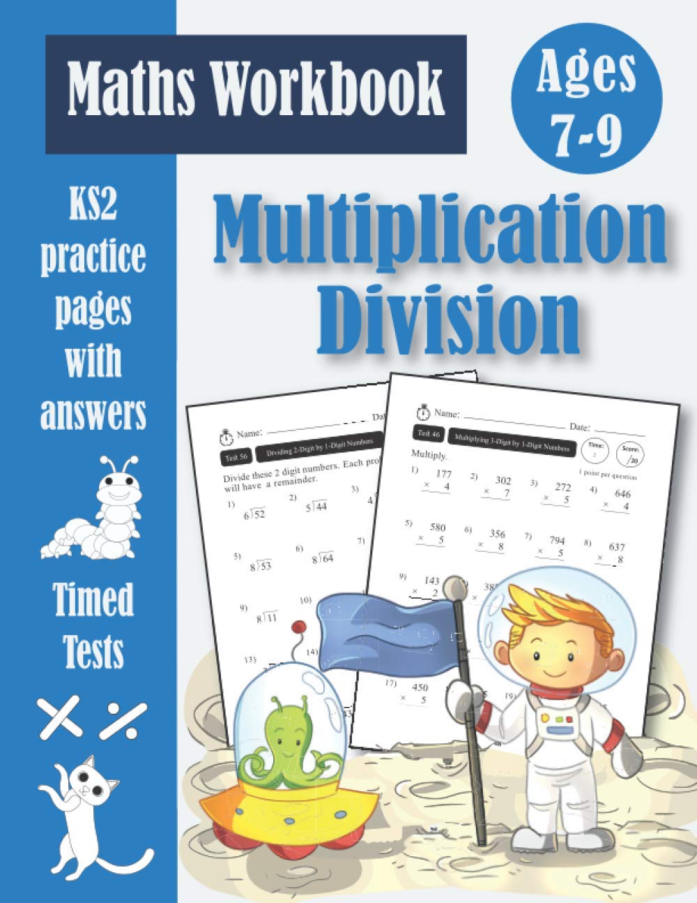 Multiplication and Division Workbook KS2 Maths Timed Tests Targeted
