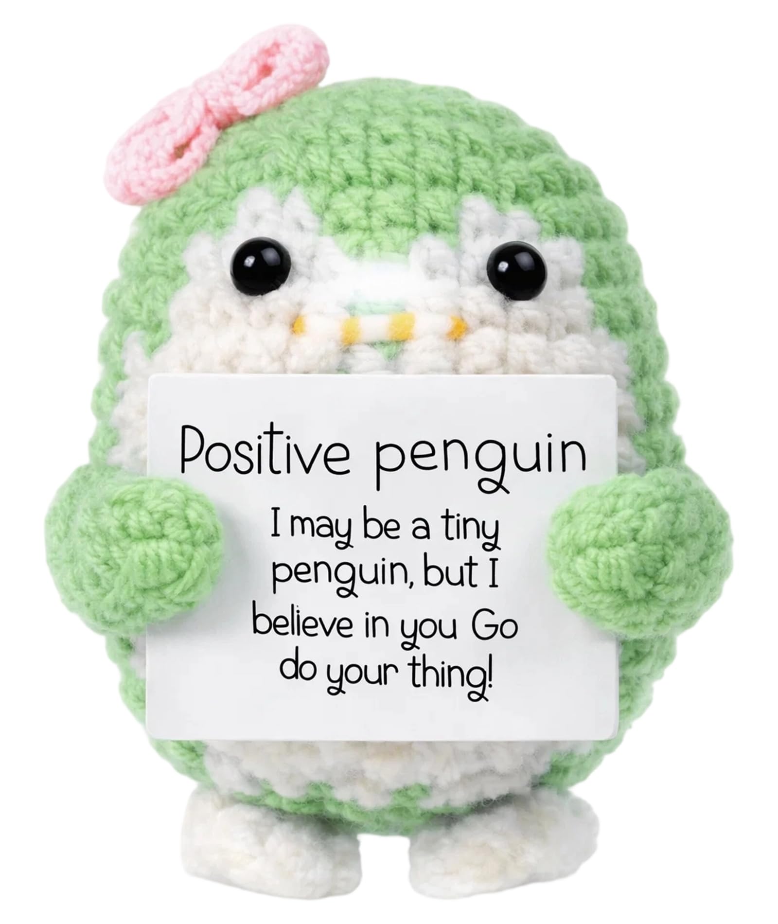 BharatBazaar Crochet Toys, Emotional Support Gifts, Positive Crochet Animals, Emotional Support Gift Penguin Doll, Crochet Gifts for Women, Colleagues, Friends, Birthday Gift, Party Present-image-43