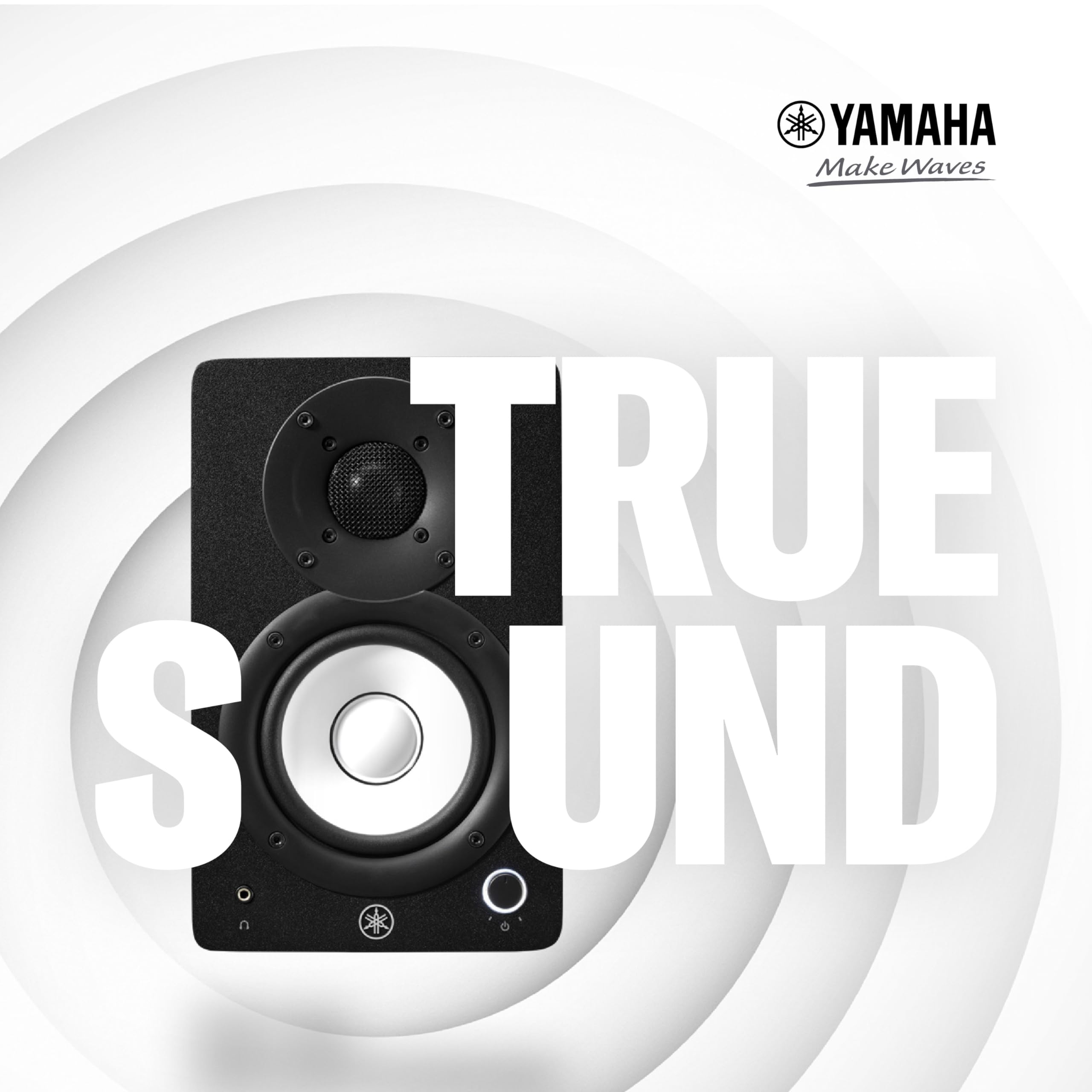 Yamaha HS3 Studio Monitor – Casse Attive, Coppia di Monitor da Studio a 2 vie, Bass-Reflex 3.5" 52W, Alta Qualità, Controllo Avanzato del Suono, per Produzione Musicale e Montaggio Video - Bianco