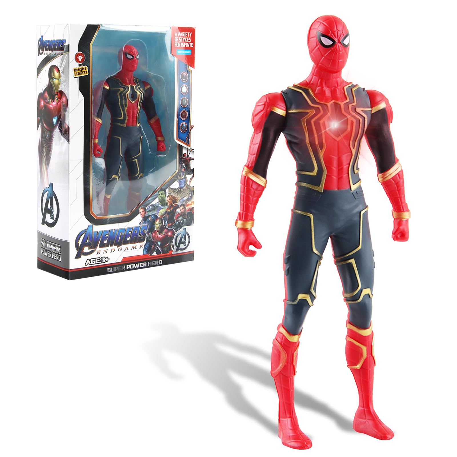 ZoneYan Figuras Spiderman, Figuras de Acción Spiderman, Figura de Hombre Araña, Juguetes de Spider-Man, Superheroes Figura, Figuras Coleccionables