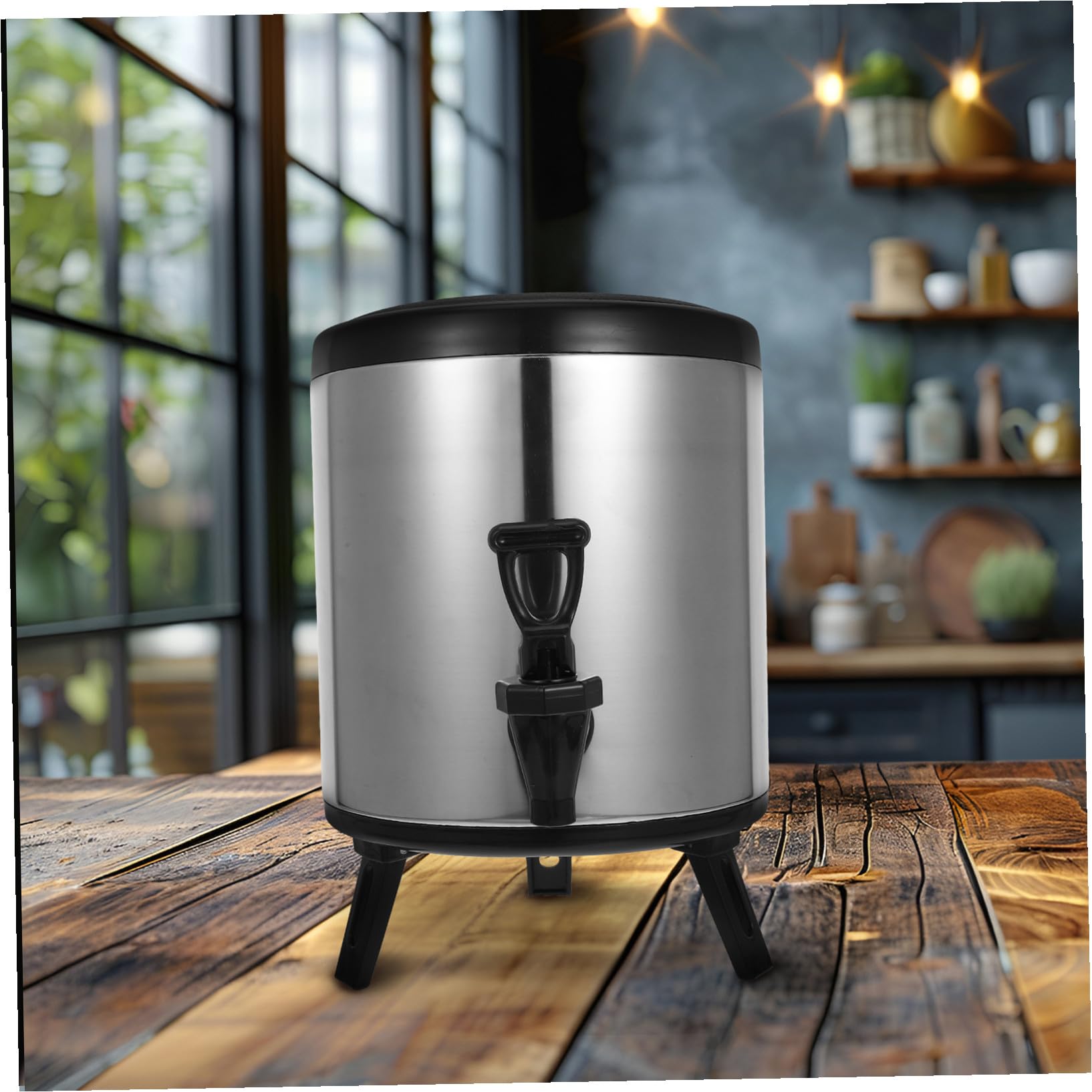 Cabilock Dispensador de Bebidas de Acero Inoxidable de Doble Capa para Bebidas Calientes y Frías para Catering y Eventos Comerciales Extracción Fácil y Alta Resistencia la Corrosión
