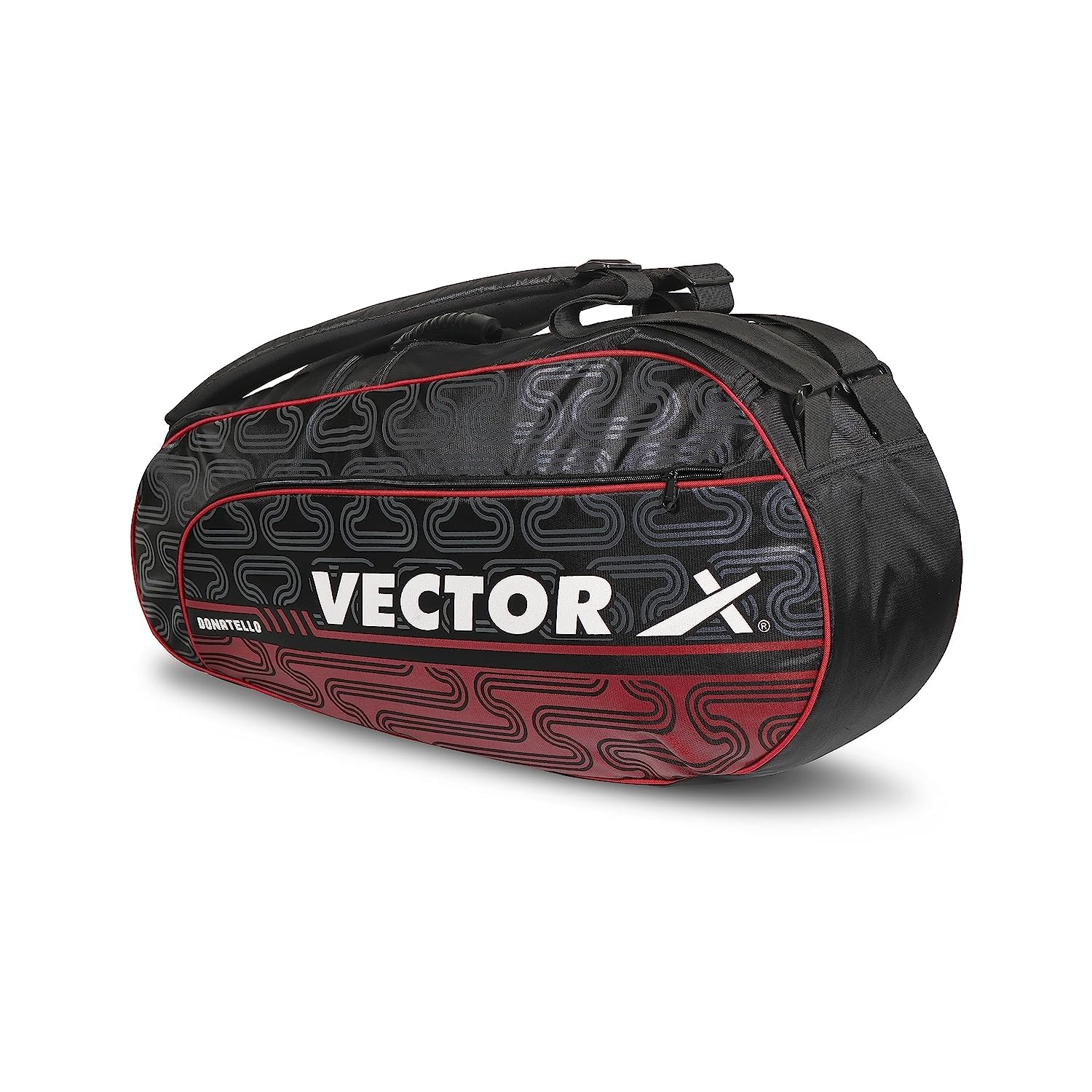 Vector X Donatello Water Resistant 4 Compartment Badminton Bag with Padded Shoulder Strap (Black-Blue) (B0C7BY2P8B) Amazon Price History, Amazon Price Tracker